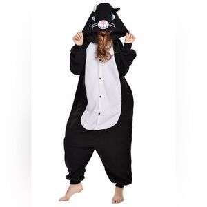 Black and White Cat Onesie NewCosPlay size medium
